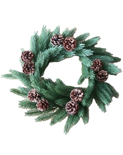 Гирлянда NEON-NIGHT 307-144 еловый венок с шишками диаметр 45 см, Литой Neon-night