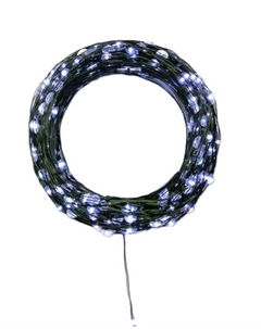 Гирлянда NEON-NIGHT 303-285 светодиодная роса с контроллером 50м, 500LED, белый, IP20, 230В, зеленый провод Neon-night