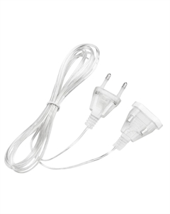 Удлинитель 315-424 для домашних гирлянд 3 м прозрачный ПВХ Neon-night