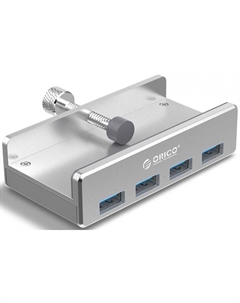 Концентратор USB 3.0 -MH4PU-SV-BP-RU 4*USB 3.0 Type-A, вход USB 3.0 Type-A, серебристый Orico