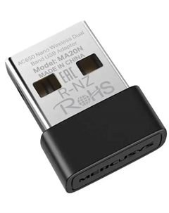 Маршрутизатор MA20N Адаптер Wi-Fi/ AC650 Nano Wi-Fi USB Adapter Mercusys