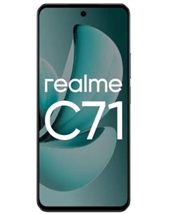 Смартфон Realme C71 8/128GB RMX5303 (8+128) GREEN зеленый моноблок 3G 4G 2Sim 6.67" 720x1604 Android 15 50Mpix 802.11 a/b/g/n/ac NFC GPS GSM900/1800 G