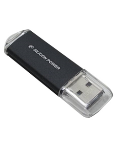 Накопитель USB 2.0 32GB Ultima II SP032GBUF2M01V1K черный Silicon power
