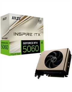 Видеокарта PCI-E GeForce RTX 5060 INSPIRE ITX OC (RTX 5060 8G INSPIRE ITX OC) 8GB GDDR7 128bit 2535/28000MHz HDMI 3*DP Msi
