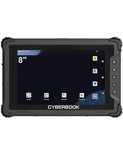 Планшет защищенный CyberBook T1885Q 8" 1920*1200, 8ГБ, 128ГБ, WiFi, BT, LTE, GPS/ГЛОНАСС, NFC, камера фронтальная 5Мп, тыловая 13Мп, mini HDMI, USB 3. Cyberbook