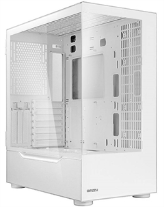 Корпус eATX GL780 без БП, боковая и фронтальная панель из закалённого стекла, 2*USB 2.0, USB 3.0 Ginzzu