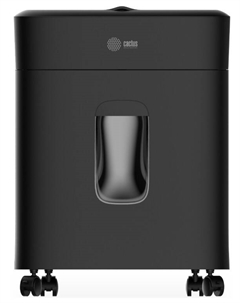 Уничтожитель бумаг Cactus CS-SH-D4 с автоподачей (секр.P-5) фрагменты 60лист. 15лтр. скрепки скобы пл.карты черный