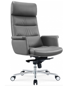 Кресло Cactus CS-LGR-DUBLIN руководителя темно-серый сиденье темно-серый кожа крестов. алюминий