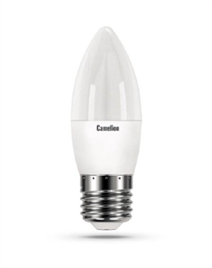 Лампа светодиодная ™ LED8-C35/845/E27 8Вт/75Вт, E27, 170-265В, 4500К, 750лм, свеча (12390) Camelion