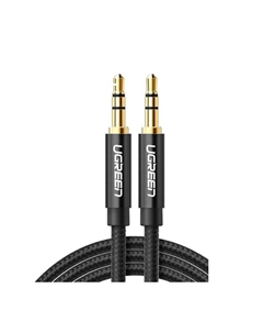 Кабель аудио AV112 3.5mm Male To Male Angled Cable угловой. Длина: 2м. Цвет: черный Ugreen