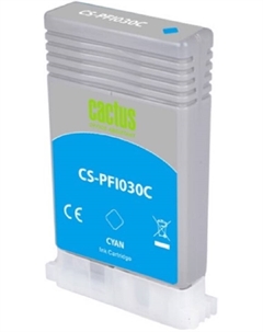 Картридж струйный PFI-030C голуб.пигм. (55мл) для Canon imagePROGRAF TA-20/30 Cactus