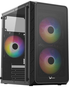 Корпус mATX FORMULA Air Mesh G4 PLUS черный, без БП, USB2.0, USB3.1, audio Formula v