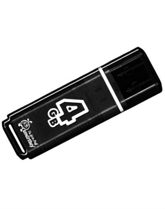Накопитель USB 2.0 4GB SB4GBGS-K Pocket черный Smartbuy