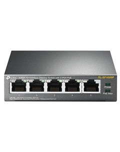 Коммутатор PoE TL-SF1005P 1xUTP 10/100, 4xUTP 10/100 PoE Tp-link