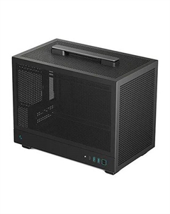 Корпус mini-ITX CH160 MESH без БП, боковая панель из закалённого стекла, 2*USB 3.0, USB Type-C Deepcool