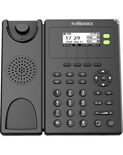 Телефон VoiceIP FIP10 2xEthernet 10/100, LCD 128x64, 2 аккаунта SIP, 6-ти сторонняя конференция, Wi-Fi, БП Flying voice