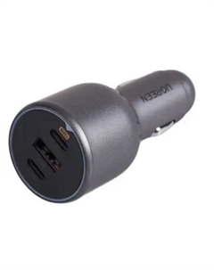Зарядное устройство автомобильное UGREEN EC705 55511_ 130W 3-Port 2*USB-C PD+USB-A Fast Car Charger с кабелем. цвет: черный Ugreen