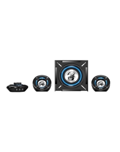 Компьютерная акустика SW-G2.1 1000 31730043400 игровая, 100-240В, 26Вт, сабвуфер: 16Вт, сателлиты: 5Вт*2, мощные басы, синяя подстветка, встрое Genius