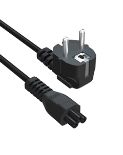 Кабель питания LH-03-BK для ноутбуков 1 м 3*0.75 мм евровилка - 3 Pin черный Lyambda