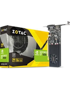 Видеокарта PCI-E GeForce GT 1030 Low Profile ZT-P10300A-10L 2GB GDDR5 64bit 16nm 1227/6008MHz DVI-D(HDCP)/HDMI RTL Zotac