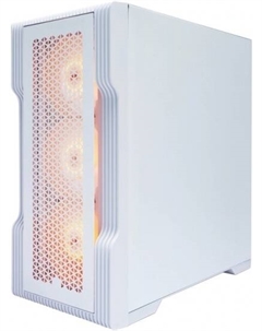 Корпус mATX TRILOBITE T3 ARGB White T3-WH-4F7-W без БП, боковая панель из закалённого стекла, 2*USB 2.0, USB 3.0 1stplayer