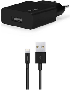 Зарядное устройство сетевое TTEC 2SCS20LS SmartCharger Travel 2.1A с кабелем Lightning для зарядки и передачи данных. Цвет: черный Ttec