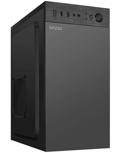 Корпус mATX B400 без БП, 2*USB 2.0 Ginzzu