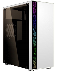 Корпус ATX A390 без БП, боковая панель из закалённого стекла, USB 3.0, USB 2.0 Ginzzu