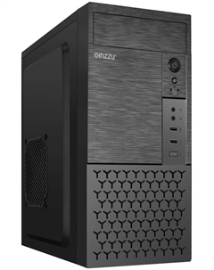 Корпус mATX B410 без БП, 2*USB 2.0 Ginzzu