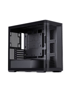 Корпус mATX D300 черный, без БП, боковая и фронтальная панели из закаленного стекла, USB Type-C, 2*USB 3.0, audio Jonsbo