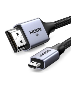 Кабель HDMI HD164 15517_ 8K. Длина: 2м. Цвет: серый космос Ugreen