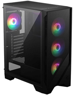 Корпус ATX MAG FORGE 120A AirFlow 306-7G23A21-809 черный без БП боковая панель из закаленного стекла 2xUSB 3.2 Audio Msi