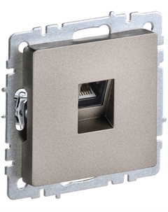 Розетка компьютерная BR-K10-1-K37 BRITE RJ45 кат.5E РК10-БрШ Шампань Iek