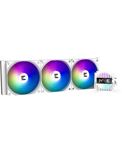 Система охлаждения жидкостная Liquid Cooler 360mm ALPHA2 DS A36 White LGA115x/1200/17001851/AM4/AM5 (3*120mm, 600-2000rpm, 29.7dBa) Zalman