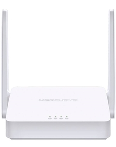 Роутер MW302R N300, 2,4 ГГц, WAN 10/100 Мбит/с и 2*LAN 10/100 Мбит/с, 2 внешние антенны 5 дБи, IPTV, IPv6, родительский контроль, русифициров Mercusys