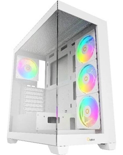 Корпус ATX Gamma C72 WH ARGB белый, без БП, боковая панель из закалённого стекла, USB 3.0, 2*USB 2.0 Ocypus