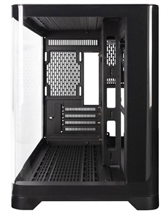 Корпус mATX UVIEW UV6 UV6-BK черный, без БП, окно из закаленного стекла, 2*USB3.0, audio 1stplayer