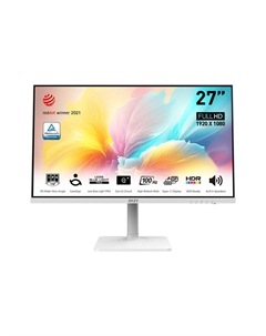 Монитор 27" Modern MD2712PW 9S6-3PA49H-218 1920x1080, 1мс, 300 кд/м2, 1000:1, 100M:1, 178°/178°, IPS, 16:9, 100Hz, HDMI 1.4, USB-C, Speaker, Tilt Msi