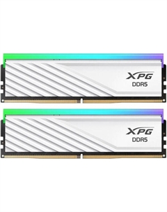 Модуль памяти DDR5 32GB (2*16GB) AX5U6400C3216G-DTLABRWH XPG Lancer Blade RGB white PC5-51200 6400MHz CL32 1.4V Adata