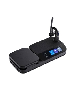 Гарнитура беспроводная Yealink BH71 Workstation BT, шумоподавление, зарядка Qi, дисплей 3'', USB-хаб