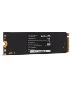 Накопитель SSD M.2 2280 DGSM4001TS69T Meta S69 1TB PCIe 4.0 x4 Digma