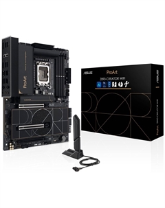 Материнская плата ATX PROART Z890-CREATOR WIFI (LGA1851, Z890, 4*DDR5, 4*SATA, 5*M.2, WiFi, BT, 6*USB 3.2, USB 2.0, USB Type-C, 3*PCIe, DP, HDMI) Asus