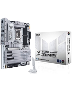 Материнская плата ATX TUF GAMING Z890-PRO WIFI 90MB1IR0-M0EAY0 LGA1851, Z890, 4*DDR5 (9066), 4*SATA, 4*M.2, 6*USB 3.2, 2*PCIe x16, PCIe x4, 2*Thu Asus