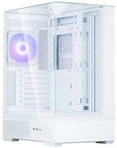 Корпус ATX P40 Prism White без БП, боковая панель из закалённого стекла, USB Type-C, 2*USB 3.0 Zalman