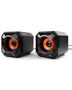 Компьютерная акустика 2.0 SPK-405 черная, 5 Вт, рег. громкости, питание USB, пассив. излучатели Gembird