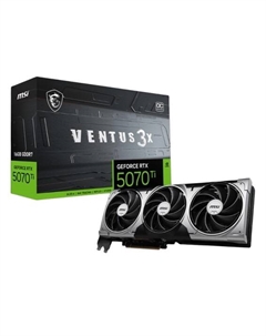 Видеокарта PCI-E GeForce RTX 5070 TI VENTUS 3X OC PLUS (RTX 5070 Ti 16G VENTUS 3X OC) 16GB GDDR7 256bit HDMI 3*DP Msi