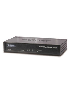 Коммутатор FSD-803 8 х Ethernet и 1 х 802.3af со встроенным сплиттером Planet