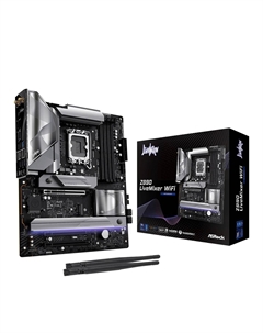 Материнская плата ATX Z890 LIVEMIXER WIFI (LGA1851, Z890, 4*DDR5 (9466), 3*PCIe, 4*M.2, 4*SATA, 10*USB 3.2, 2*USB Type-C, WiFi, BT, HDMI) Asrock