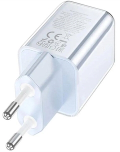 Зарядное устройство сетевое Hoco N46 Glorious Hoco 35318 20W 3A (PD+QC+AFC) USB-A/Type-C универсальное синий