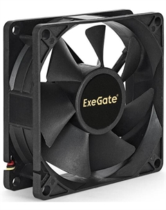 Вентилятор для корпуса EP08025SM EX283382RUS 80x80x25 мм, 2400RPM, 25dBA, Sleeve bearing (подшипник скольжения), Molex Exegate